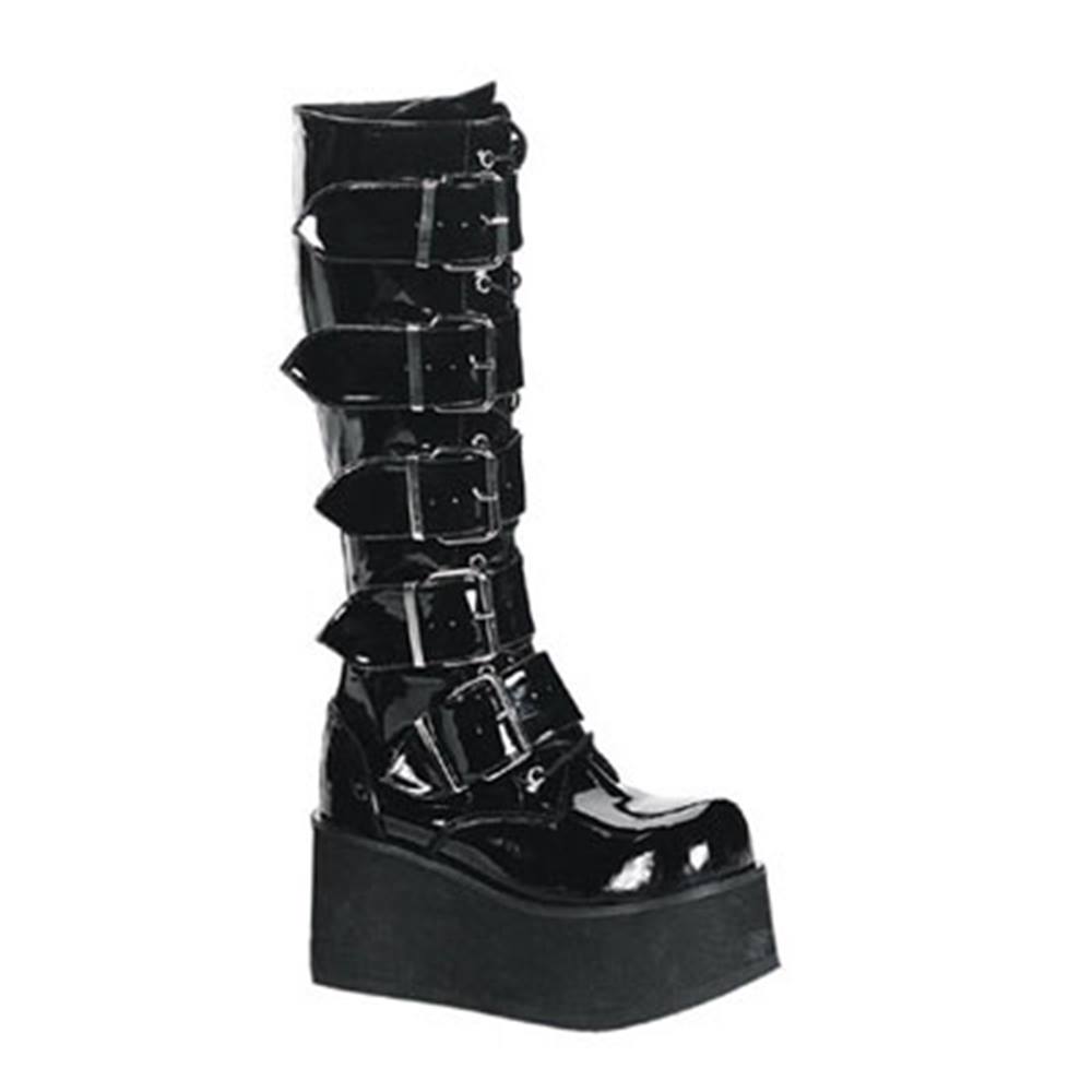 DemoniaCult - TRASHVILLE518 Platform Boots - Black Product image